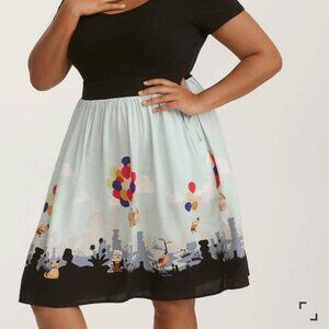 Torrid x Disney Pixar Retro Up Soft Dress 2X